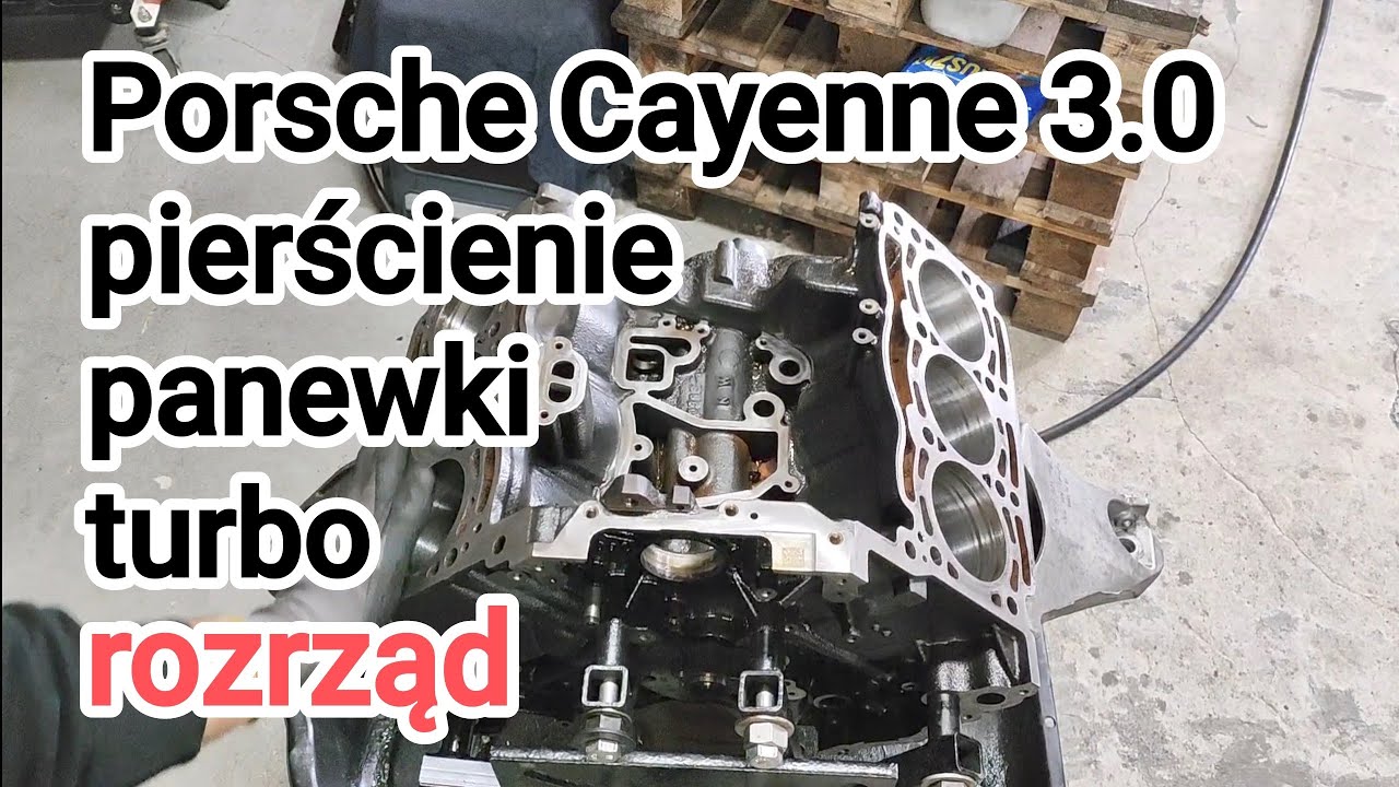 Porsche Cayenne 3.0 TDI, gotuje i wyrzuca płyn chłodniczy, panewki, pierścienie, rozrząd, serwis