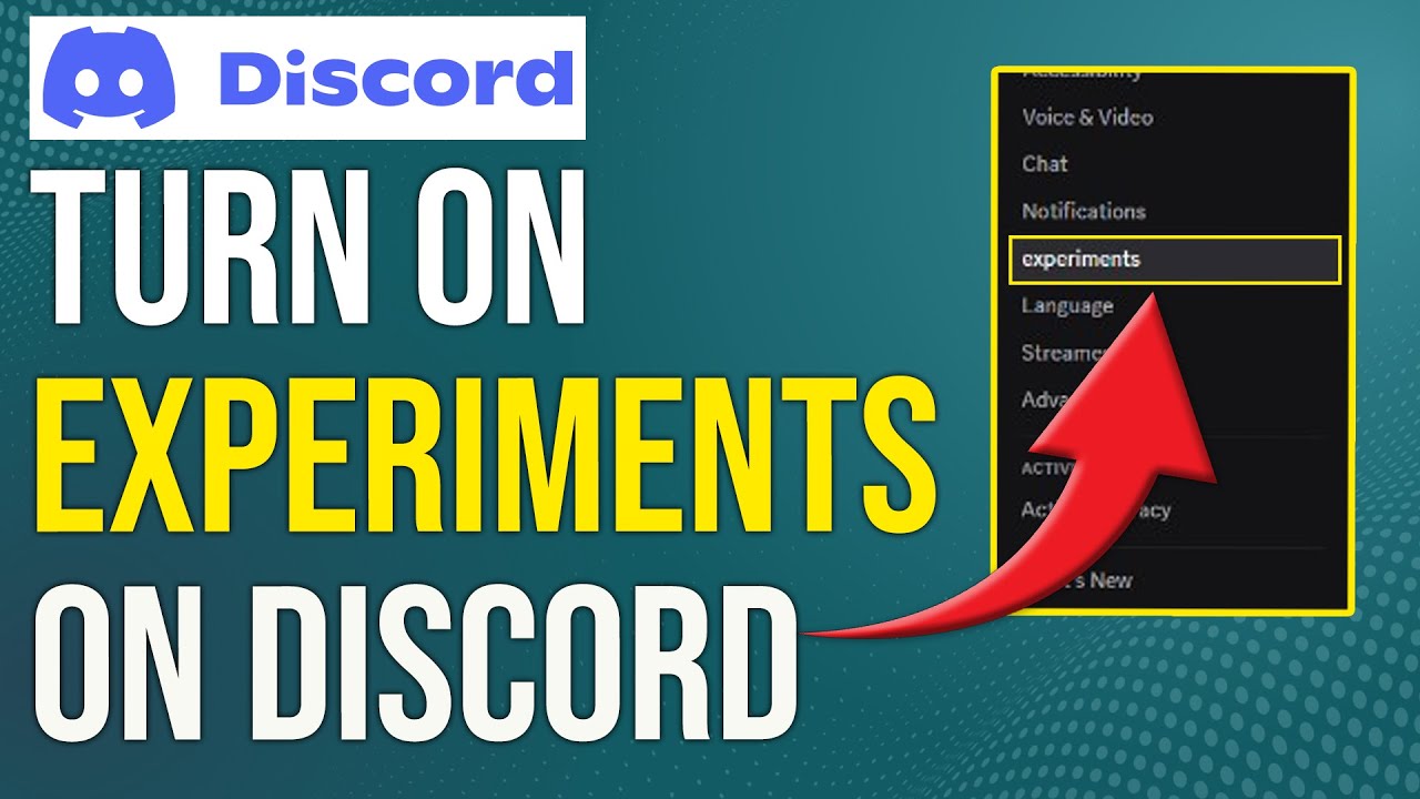 How To Turn On Experiments On Discord (How To Enable/Activate Experiments On Discord)