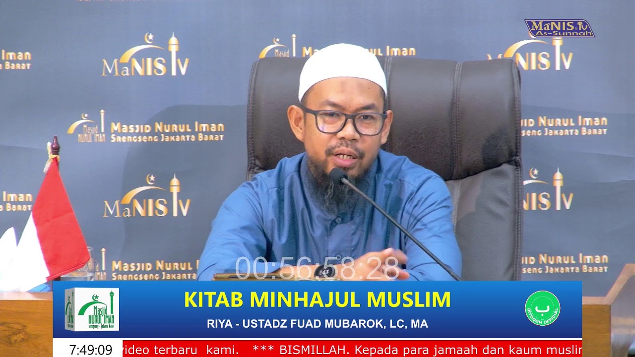 Kitab Minhajul Muslim. Riya. Ustadz Fuad Mubarok, Lc,. MA