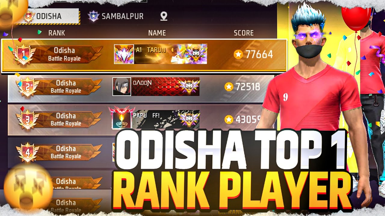 Finally Reached Top 1 in Odisha 🔥 | My Free Fire Rank Push Journey #gwtarun 
