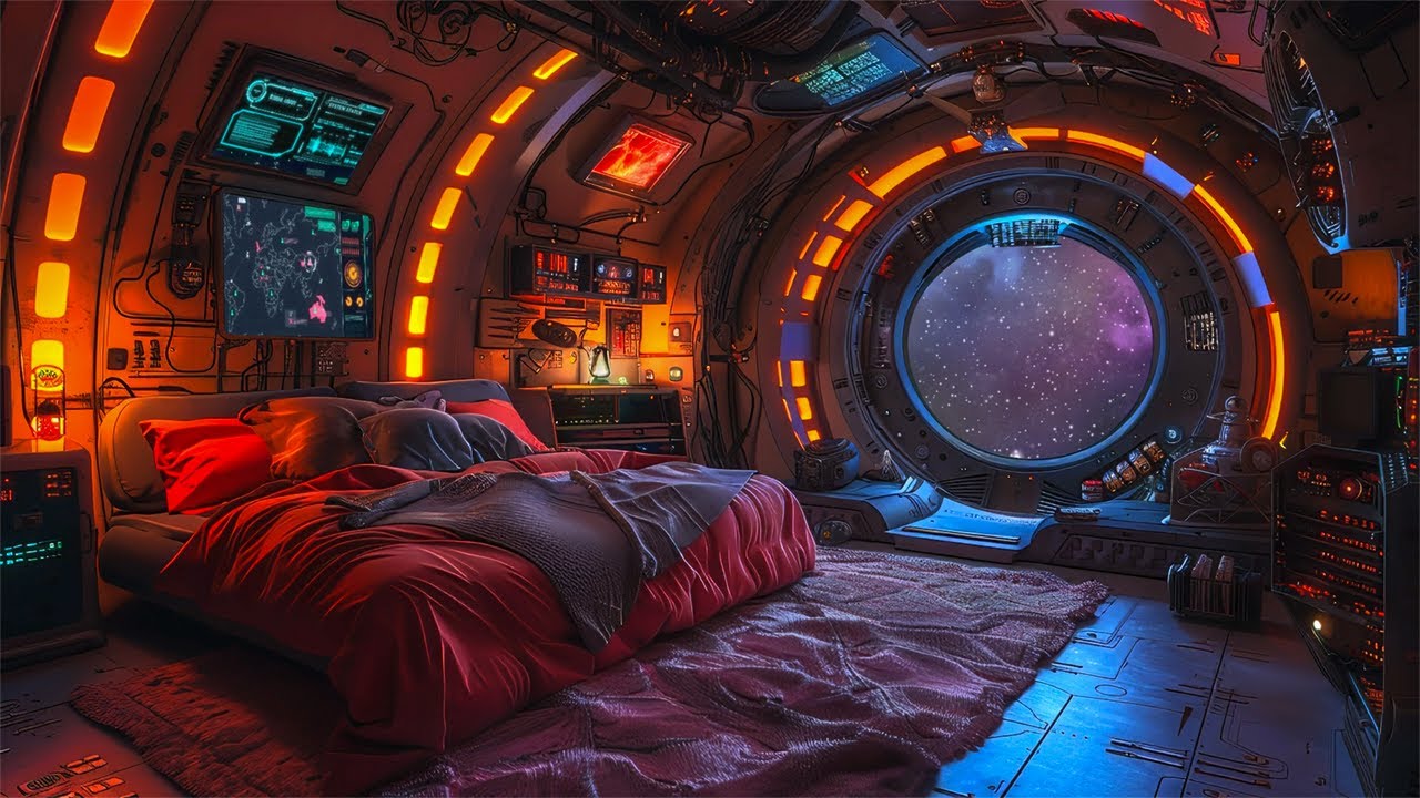 In Planetary Orbit | Private Deep Space Suite | Cozy Sci-fi Ambience with White Noise | 10 Hours