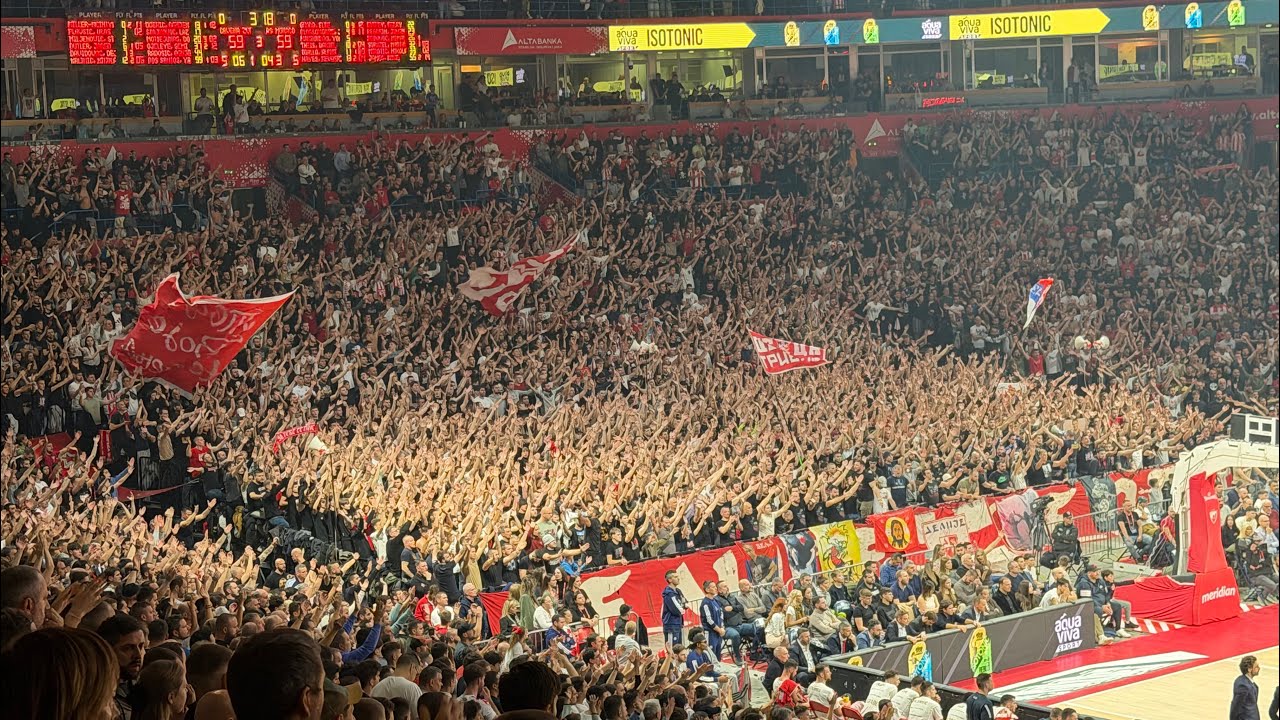 Navijanje Delija na utakmici: Crvena zvezda - Monaco (13.11.2025.)