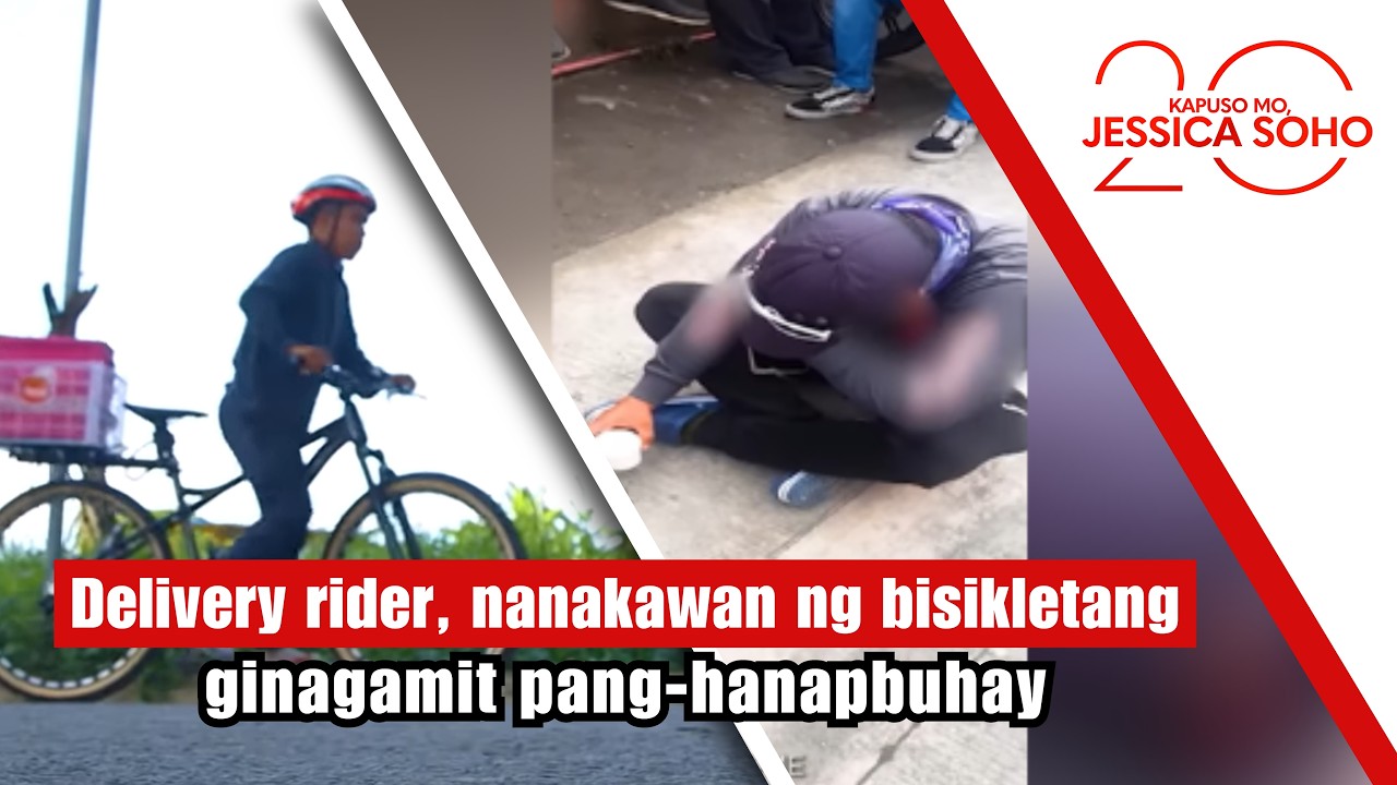Delivery rider, nanakawan ng bisikletang ginagamit pang-hanapbuhay | Kapuso Mo, Jessica Soho