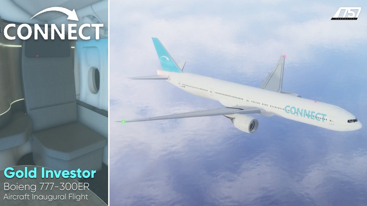 ROBLOX | Connect Airways | Gold Investor | Boeing 777-300ER | Aircraft Inaugural Flight
