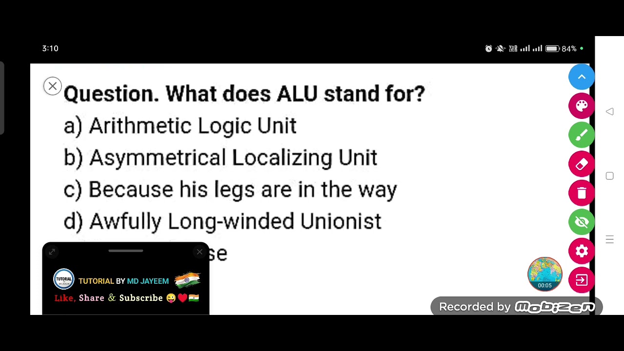 What does ALU stand for? || Full form of ALU