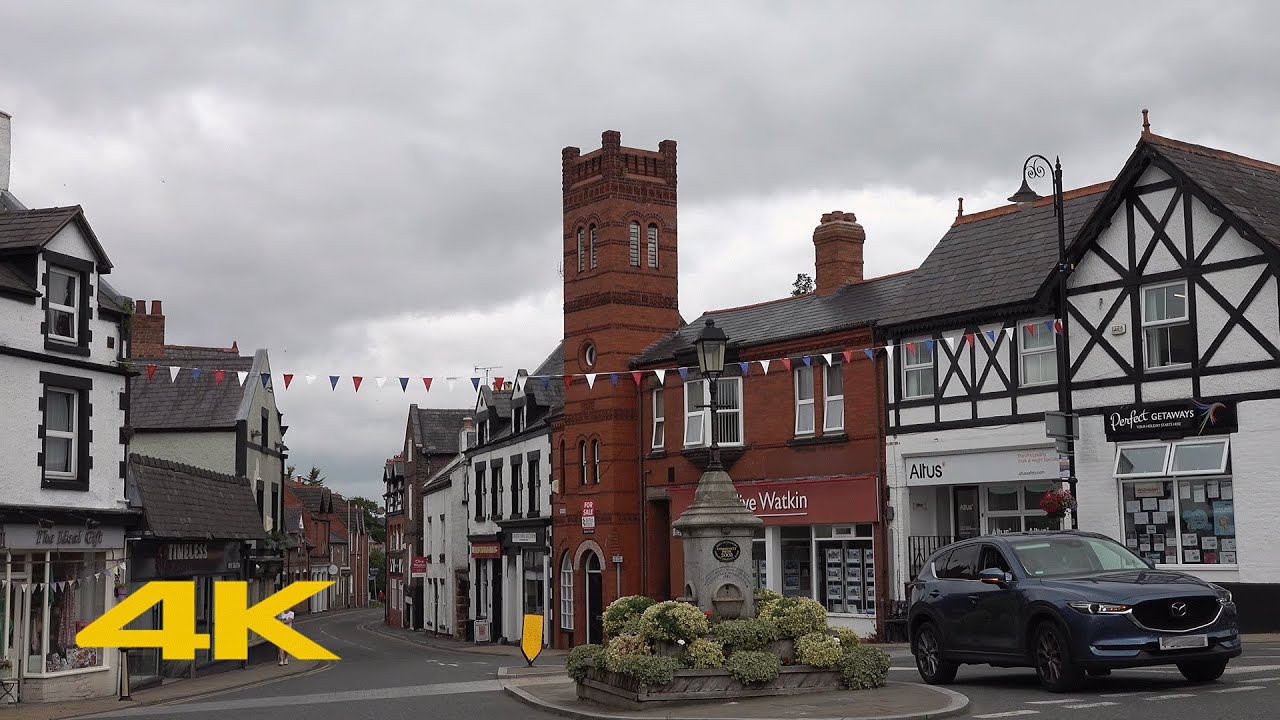 Neston Walk: Town Centre【4K】