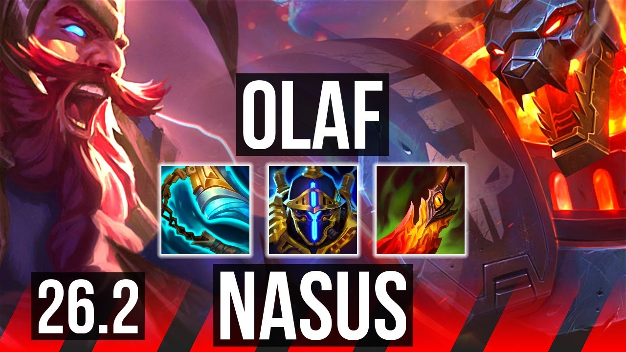OLAF vs NASUS (TOP) | KR Grandmaster | 26.2
