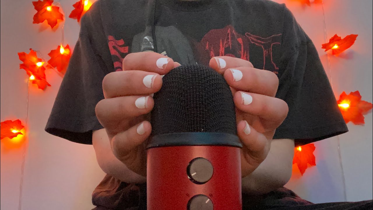ASMR EXTREME finger tip tapping on mic and base of mic