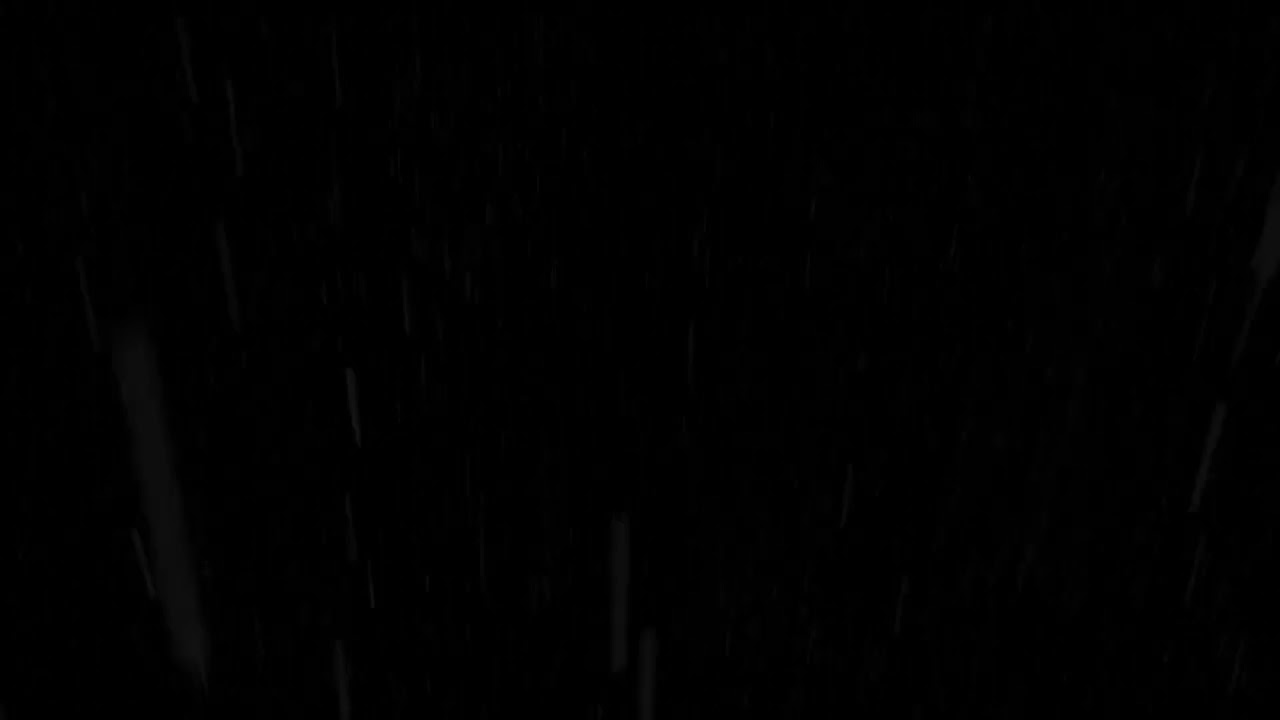 Strong Thunderstorm & Heavy Rain – BLACK SCREEN - Sleep and Relaxation