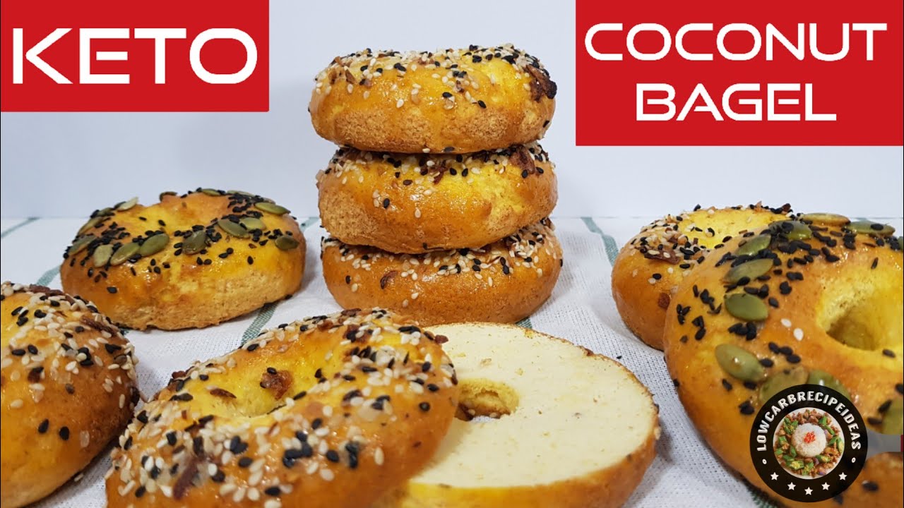 HOW TO MAKE KETO GOLDEN COCONUT BAGELS - THE CHEAPEST, HEALTHIEST & LOWEST CARB BREAD