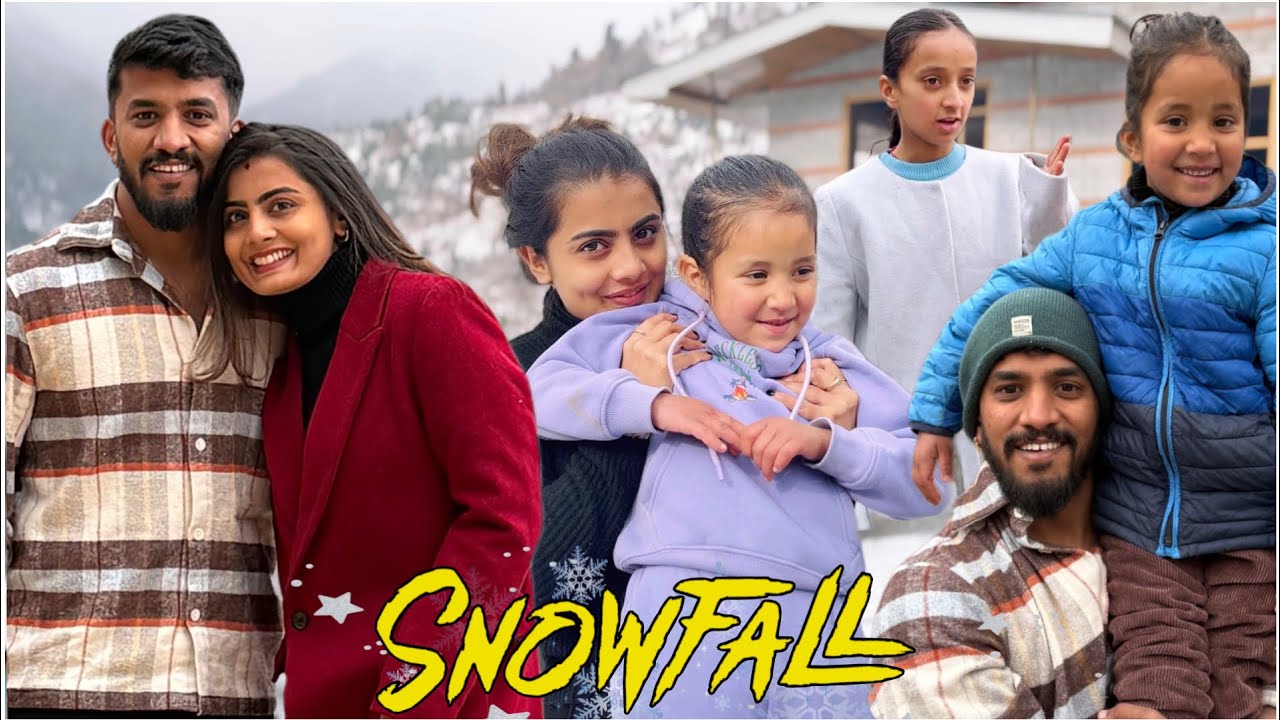 First Time Snow ನೋಡ್ತಿರೋದು ❄️ | Madhu Gowda #snowfall #madhugowda #manali