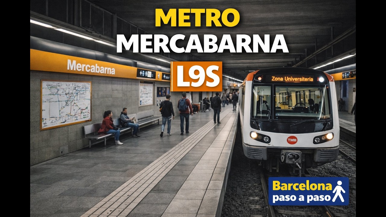 Metro Mercabarna L 9 S | Barcelona en metro | Paseos por Barcelona 4K | España