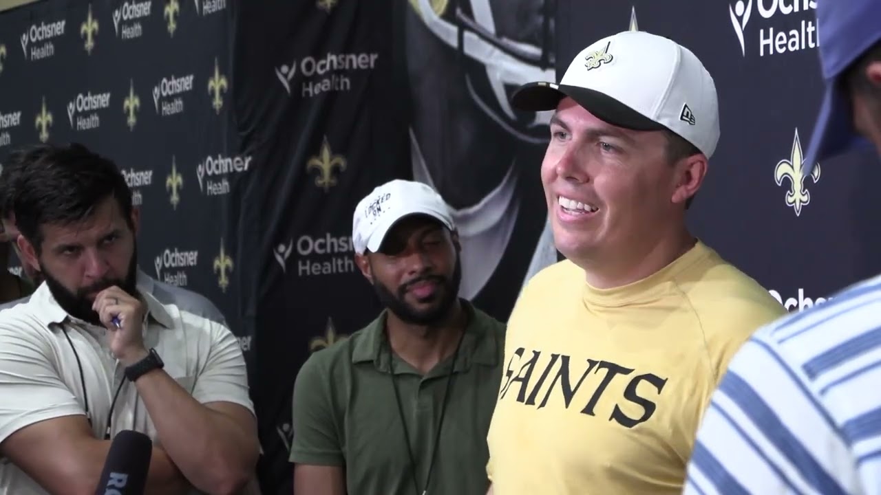 Saints HC Kellen Moore talks first day of Training Camp, Shough vs Rattler and more