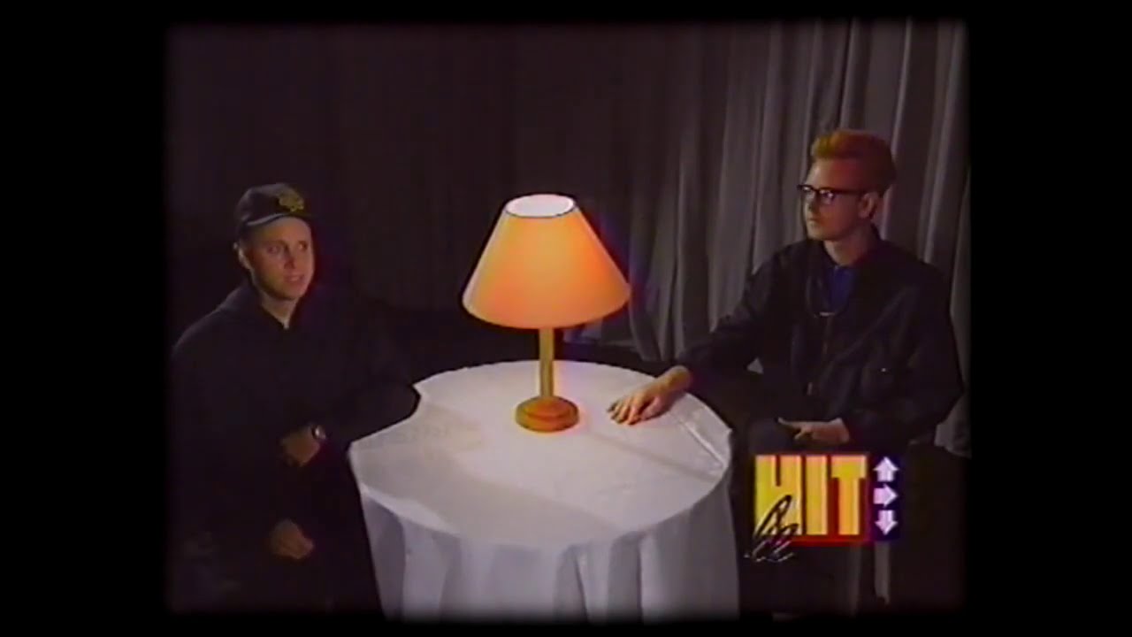 Depeche Mode - 1990-10-10 - Interview MG & AF, Le Hit NRJ, Antenne 2, Paris, France