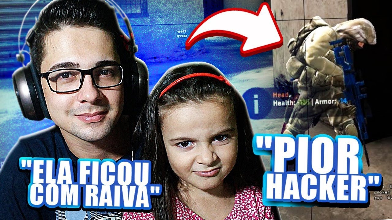FILHA me ajudou BANIR o HACKER mais pilantra e RUIM que JÁ VI (ela jogou CS)