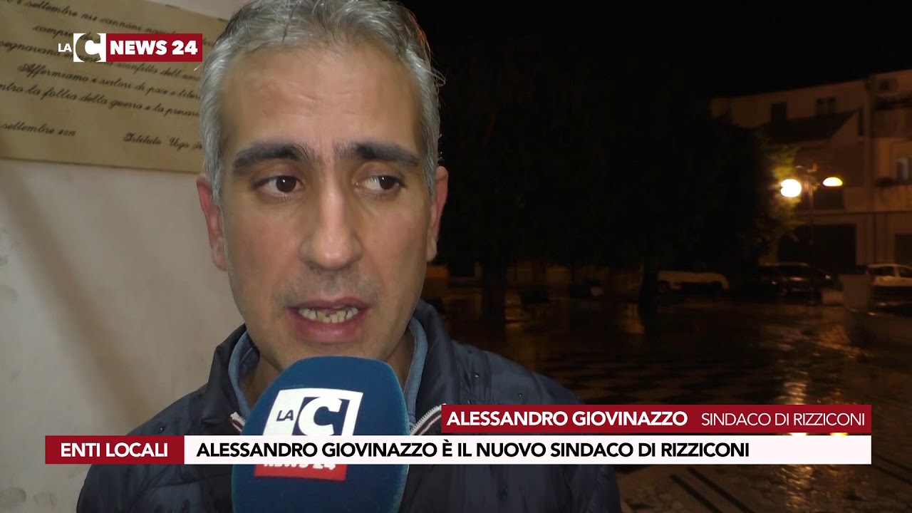 ALESSANDRO GIOVINAZZO È IL NUOVO SINDACO DI RIZZICONI