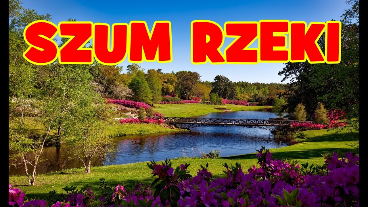 Odgłosy natury, szum rzeki.