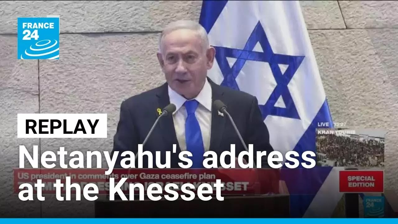 Benjamin Netanyahu addresses the Knesset amid Gaza peace deal &bull; FRANCE 24 English