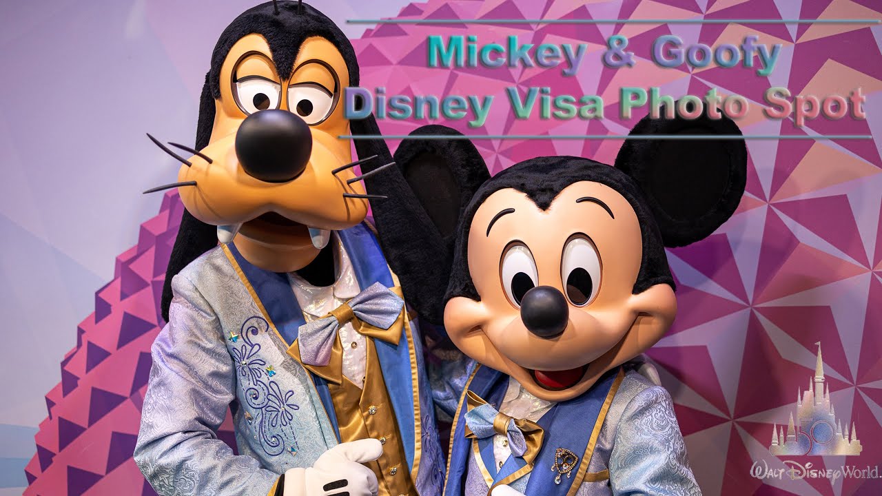 8K Epcot Disney Visa Photo Spot Mickey Mouse & Goofy Meet & Greet VR180 3D