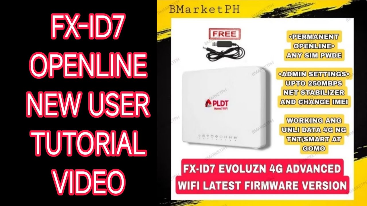 PLDT Home Prepaid WIFI FX-ID7 Openline NEW USER TUTORIAL VIDEO