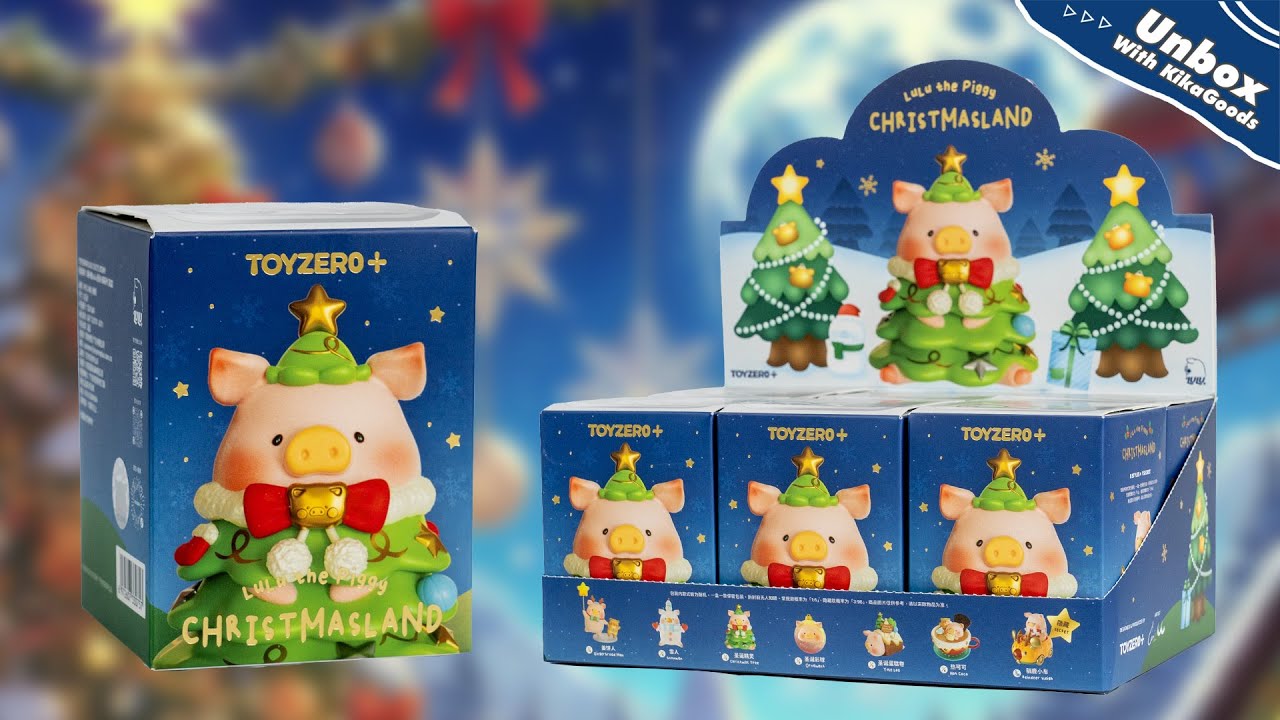 Unboxing LuLu The Piggy Christmas Land Series Blind Box #kikagoods #asmr #doll #asmr #christmas