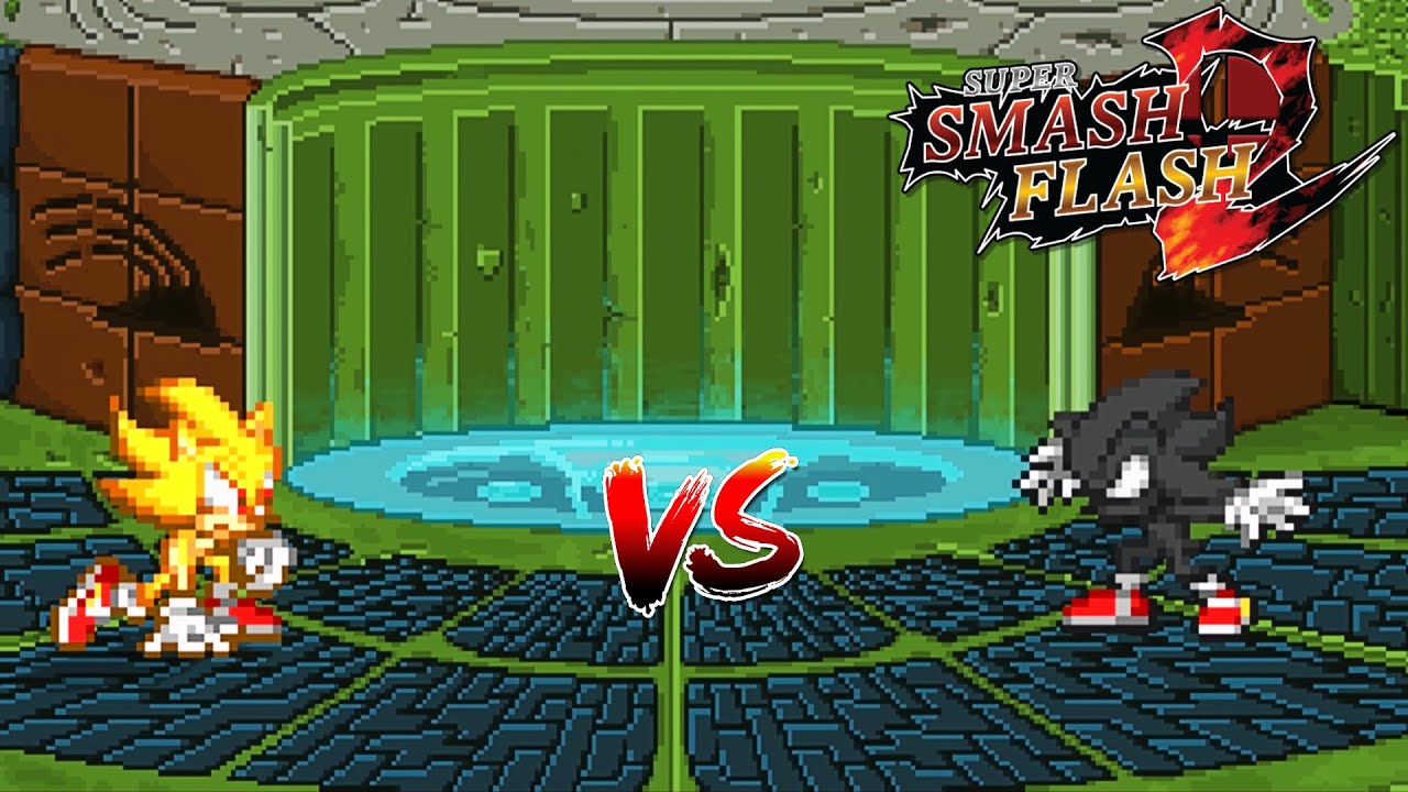 SSF2 Mods: Super Sonic vs Dark Sonic