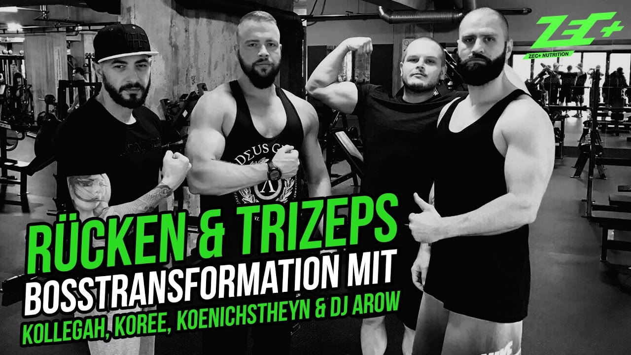 R&uuml;cken & Trizeps mit Kollegah, Koree, Koenichstheyn & DJ Arow - BOSSTRANSFORMATION 2.0 DELUXE