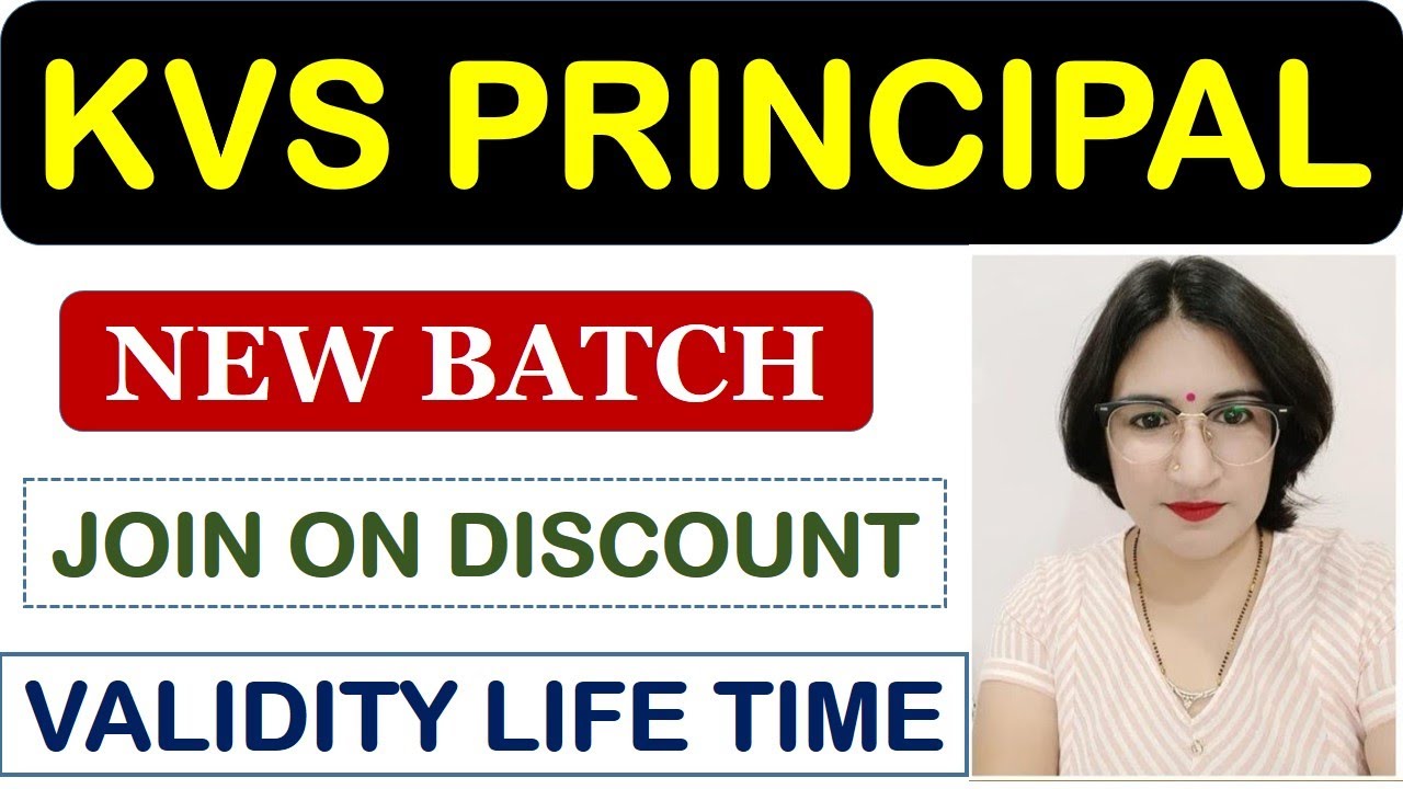 KVS PRINCIPAL LIVE BATCH WITH LIFE TIME VALIDITY - WE ARE THE TOP COACHING PROVIDER FOR PRINCIPAL