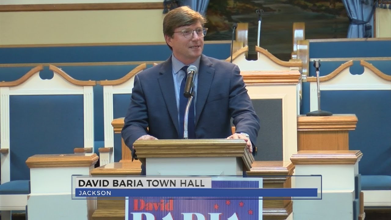 Democratic US Senate Hopeful, David Baria holds town hall in Jackson