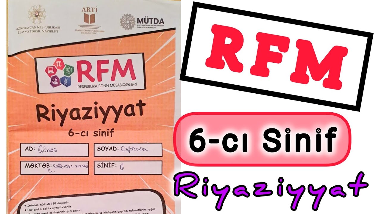 6 sinif RFM Riyaziyyat  2 mart 2025 ( Respublika Fənn Müsabiqləri )  izahı #rfm