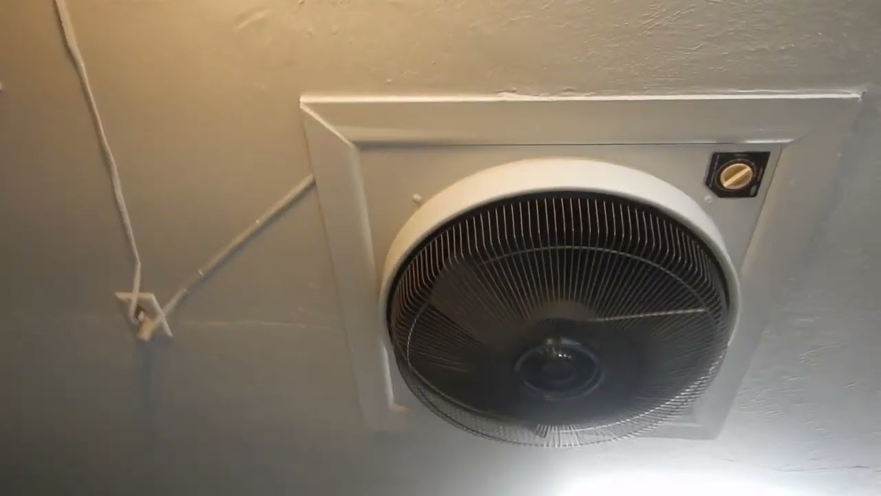 6C. Attic Whole House Fan In Garage