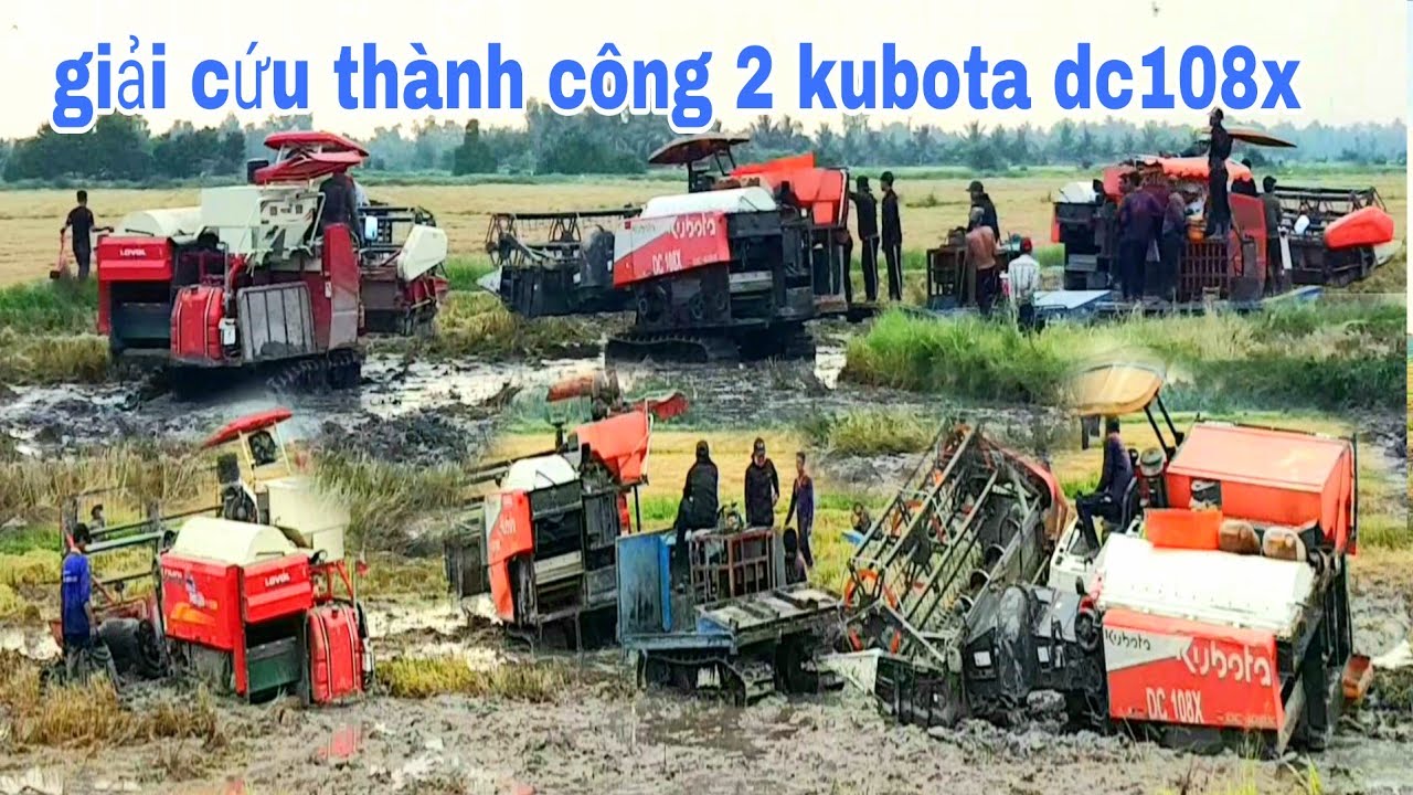 ĐÃ GIẢI CỨU THÀNH CÔNG KUBOTA DC108X LOVO 130 LẦY KHỦNG ĐẦU NĂM