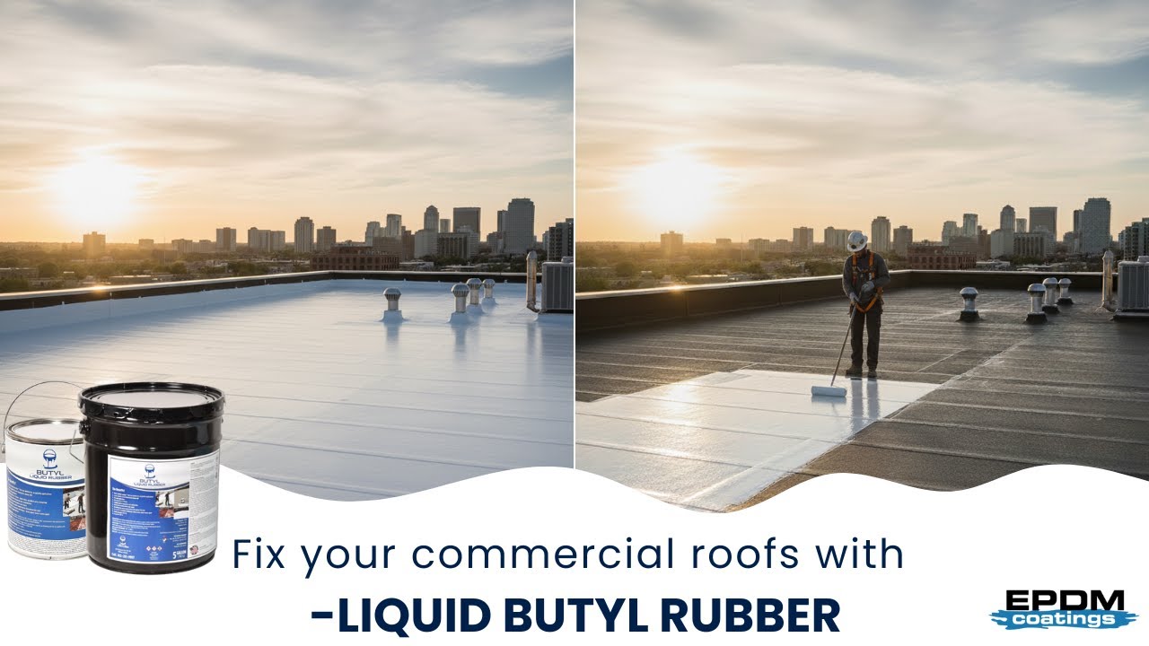 Liquid Butyl Rubber Roof Coating &ndash; One Coat, No Primer, Long-Lasting Protection