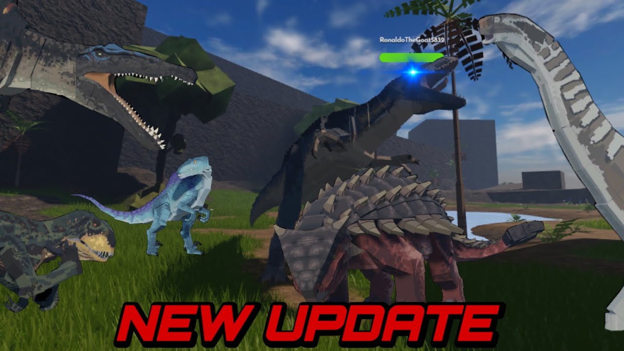 New JB Update Showcase! | Allosaurus Remodel+Skins | Jurassic Blocky