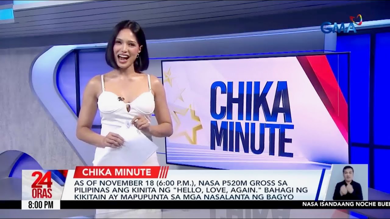 Nasa P520M gross sa Pilipinas ang kinita ng “Hello, Love, Again” as of 6:00PM ng Nov. 18! | 24 Oras