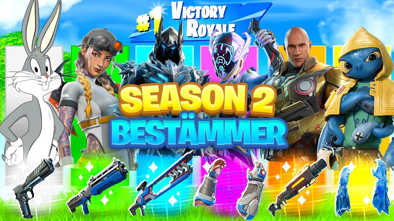 Season 2 Skins Best&auml;mmer Mina Vapen i Fortnite