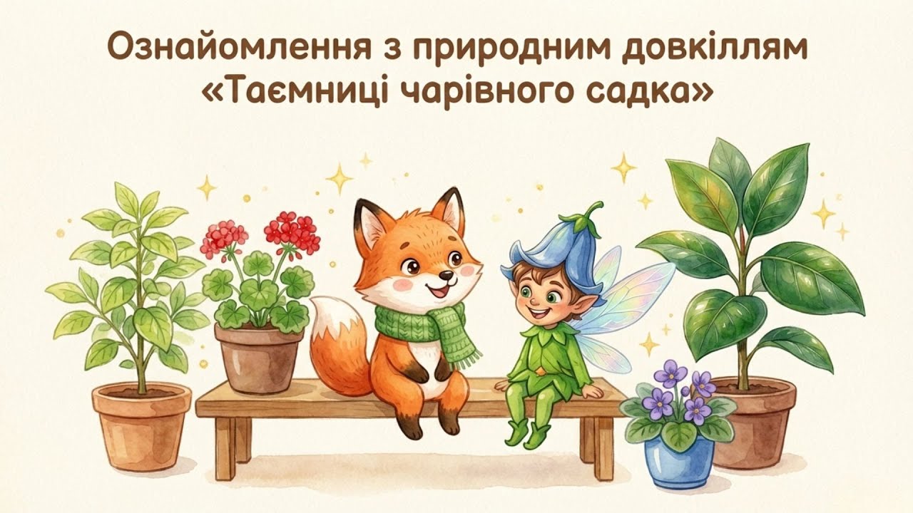 Ознайомлення з природним довкіллям «Таємниці чарівного садка»