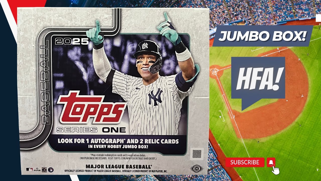 2025 Topps Series 1 🚨 Baseball Jumbo Box NEW Release! ** HFA + Top Rookie #/ Pull!! **
