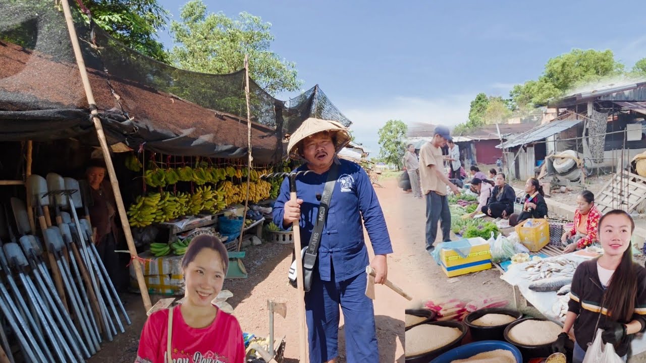 #เที่ยวลาว เข้าลาวอีกแล้ว ! ตลาดชนเผ่าม้ง ทุ่งนามี #แขวงบริคำไช #สปปลาว #สาวลาว #ชนเผ่าม้ง #cute 
