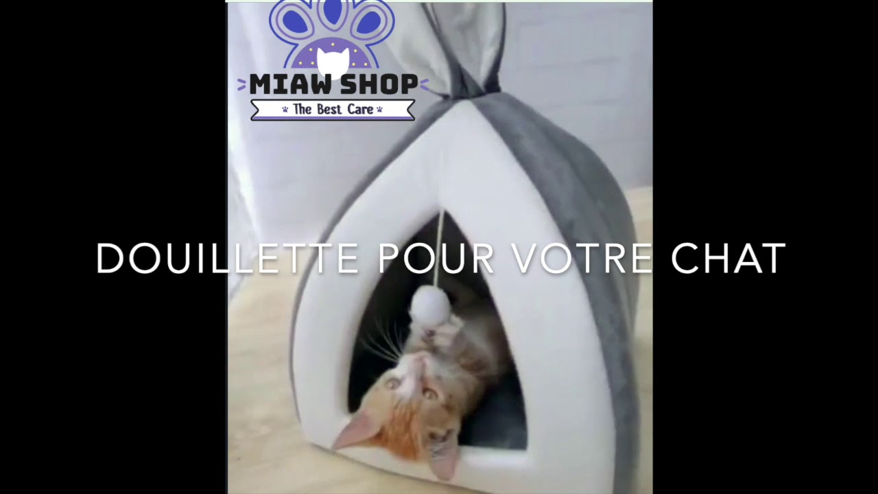 Maison pour Chat - Lit douillet anti-stress pour Chat.Jeu pour chat.Niche Chat Originale.Cadeau Chat