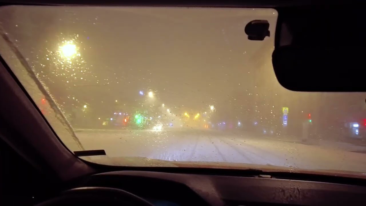 Московская ночная метель 13 декабря