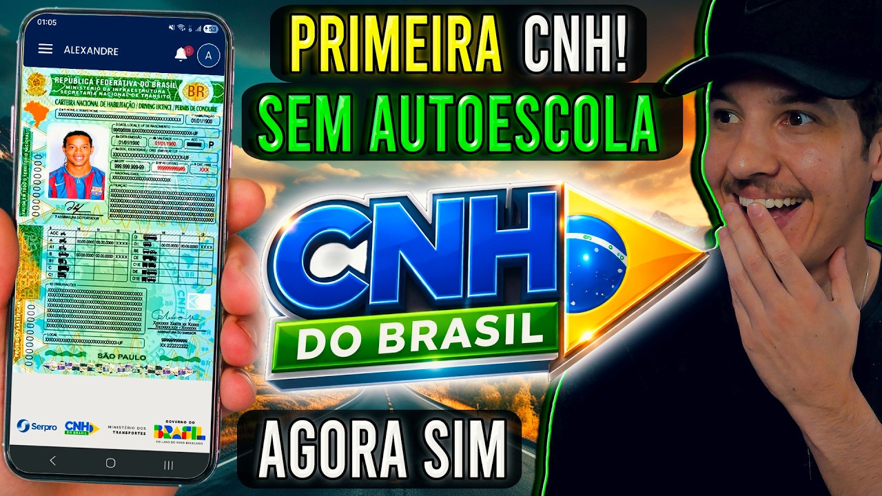 Como TIRAR A NOVA CNH SEM AUTO ESCOLA pelo CELULAR | APLICATIVO CNH DO BRASIL