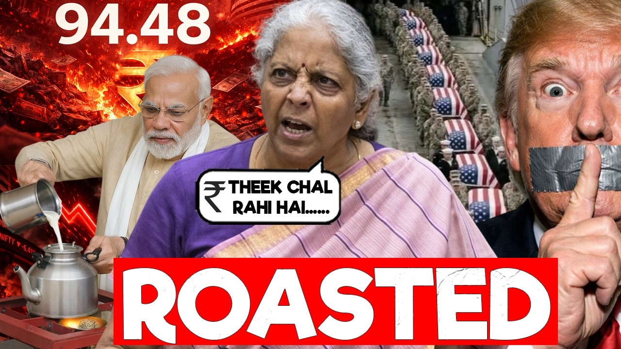 IRAN: NIRMALA SITHARAMAN ROAST | TRUMP 🤡 $1 = ₹94.48 & KEROSENE WALE ACHE DIN
