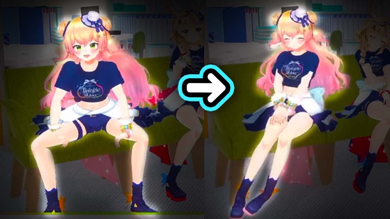 Nene Finally Sits Like An Idol Because Of Lamy...【Hololive】
