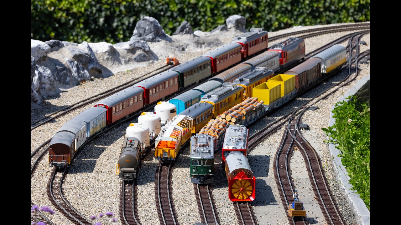 Baubericht 5. Outdoor Etappe unserer LGB Gartenbahn - Zugfahrt und Bilder