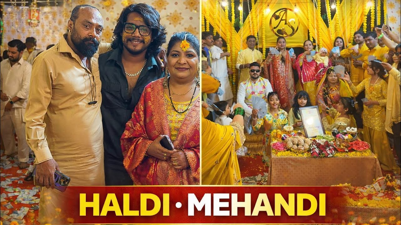 Haldi Mehndi Function Vlog 💛🌿 | Fun, Dance & Masti