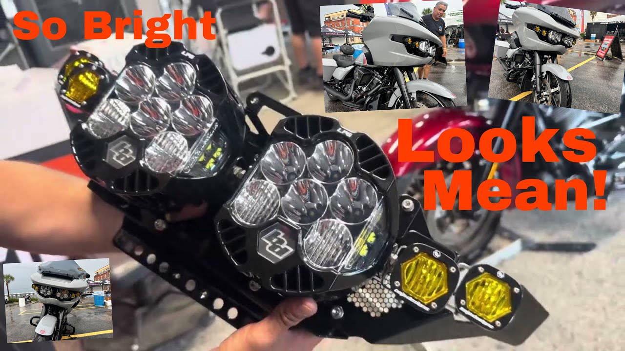 A10 MOTO, самые яркие фары в мире для Road Glide Harley Davidson 2024 года ￼