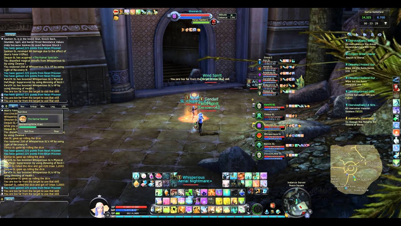 Aion US 4.5 Siel - Kamar Battlefield Gameplay Cleric (June 15 2014)