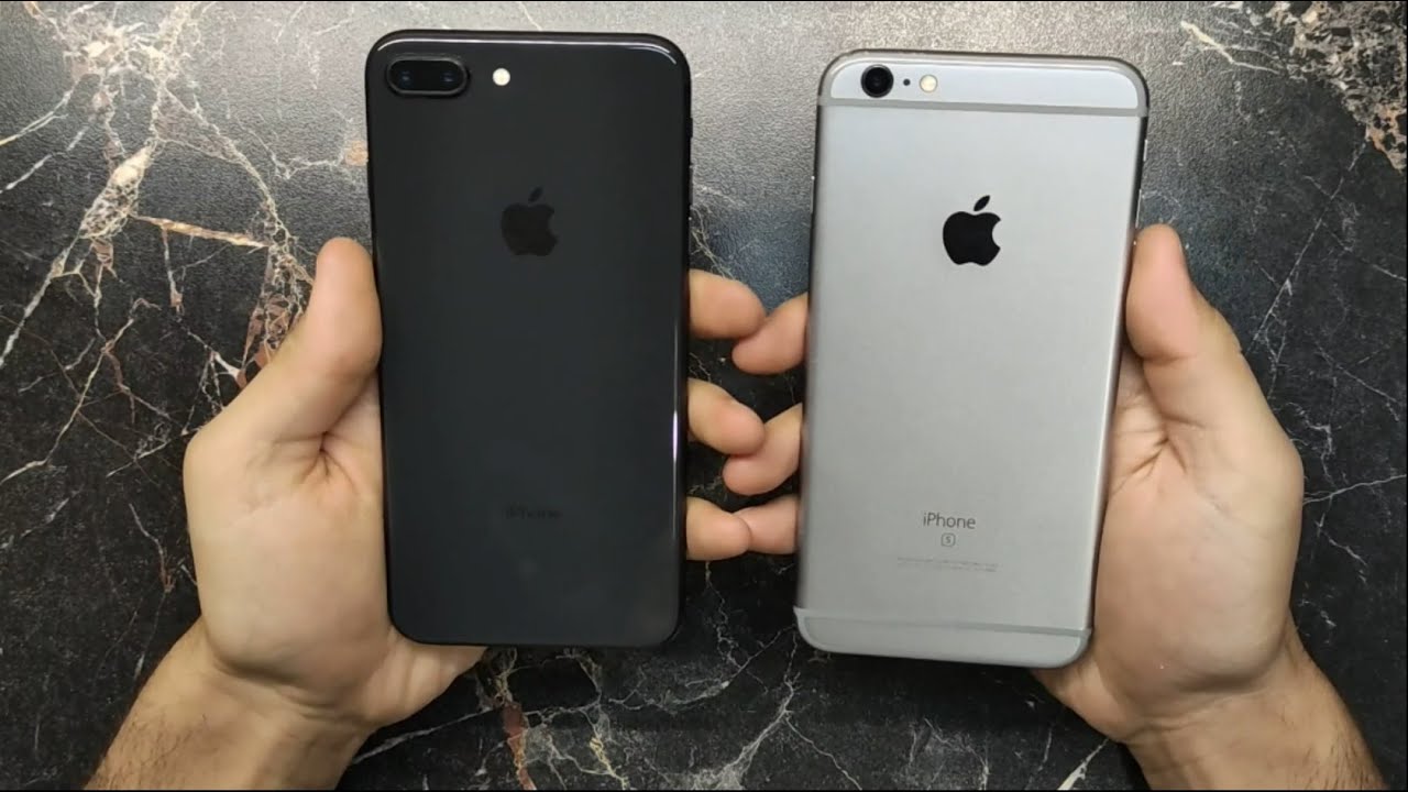 iPhone 8 Plus vs iPhone 6S Plus iOS 14 Тест