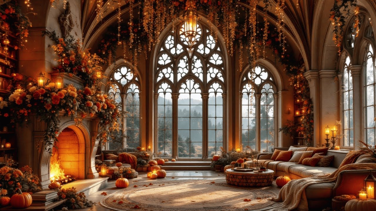 Autumn Fireplace Study Companion | Gentle Crackling for 3 Hours of Focus